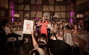 Animation, soirée, jeu, couple , mariée