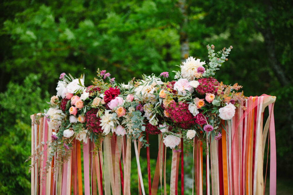 rubans, rubans et fleurs