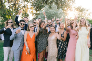 Vin d'honneur, invité, champagne, célébration, soirée, amis