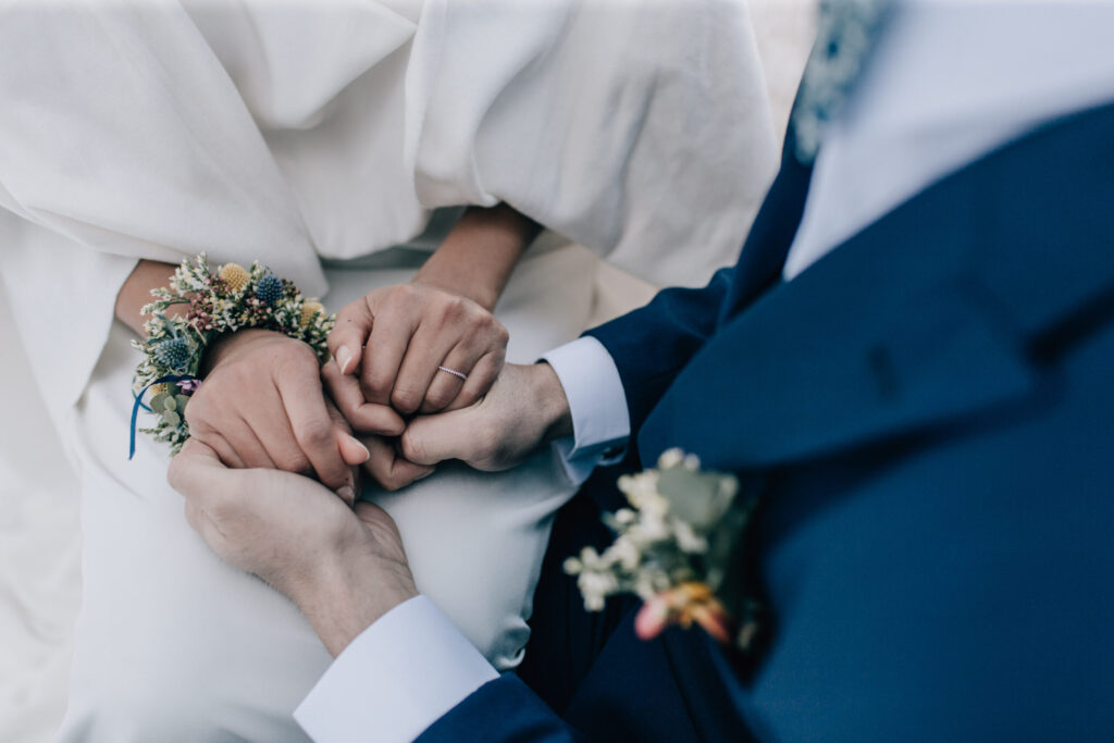 mariage hivernal accessoires mariés