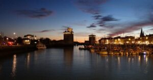 Vieux port de la rochelle de nuit charente maritime