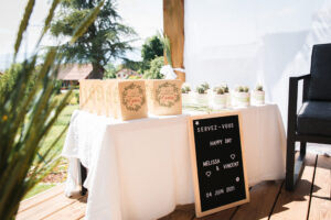 cadeaux, invités, cadeaux d'invités, animations, tables, surprises, plantes