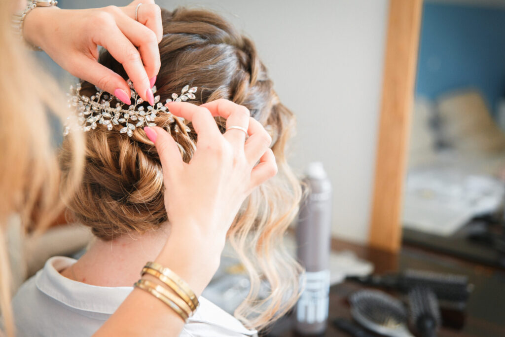 bijoux de tête mariage bordeaux