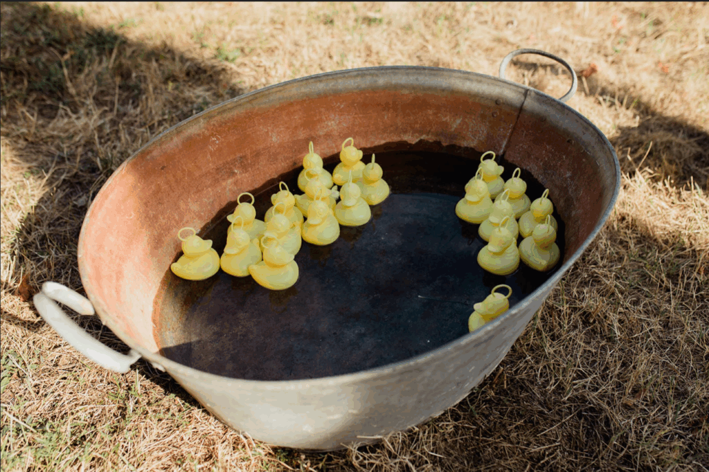 Pêche aux canards pour un mariage