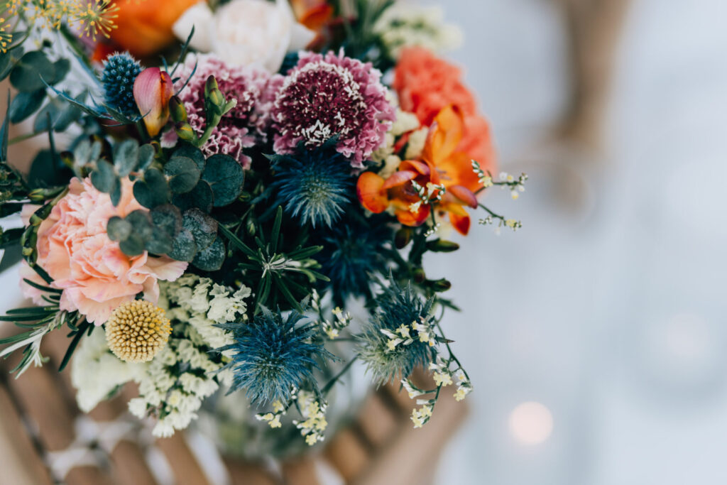 lancer de bouquet double