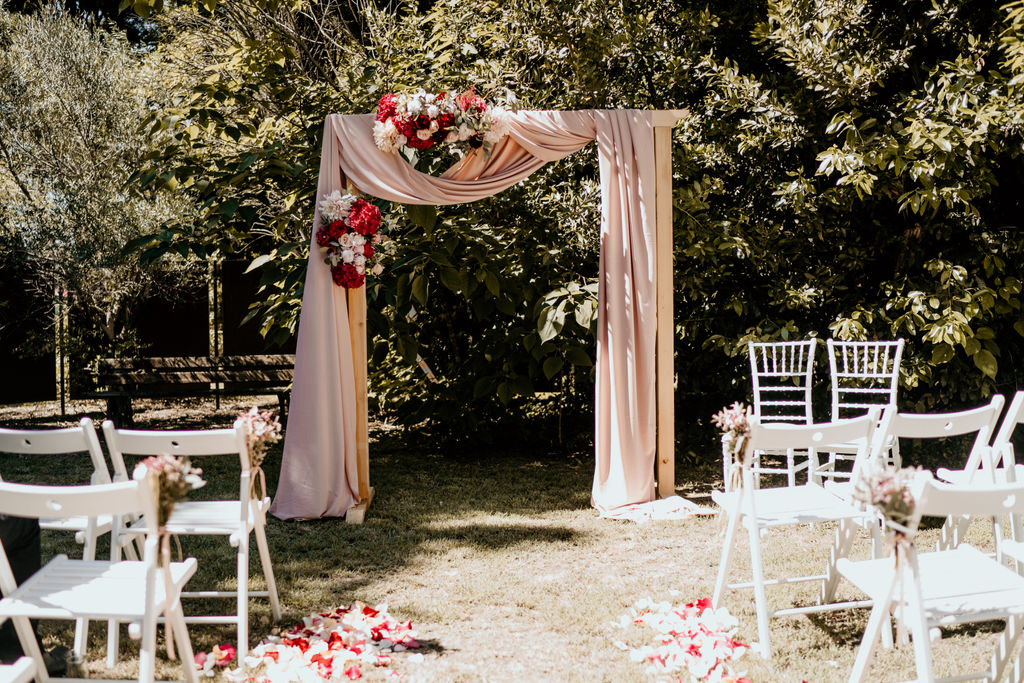 organisation mariage charentes, arches de ceremonie