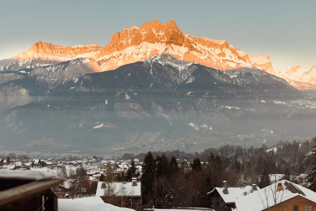 mariage en montagne, hiver, mont blanc, mariage vue mont blanc