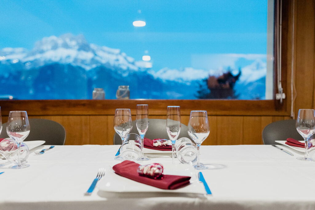 repas, repas mariage, mariage montagne, table, repas mariage