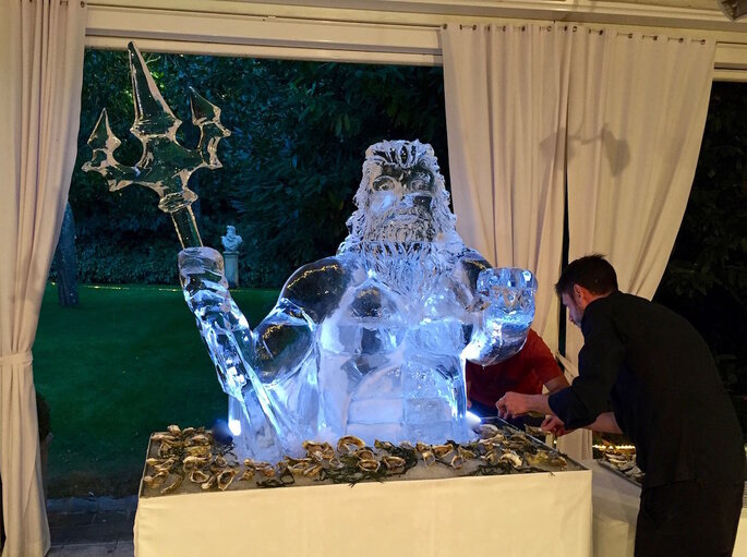 Décoration de mariage hivernal