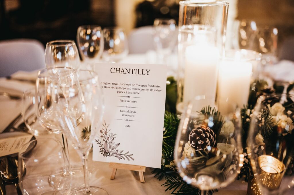 décoration table noël