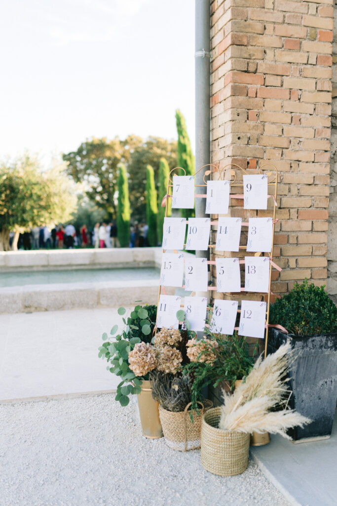 Plan de table sur structure en fer