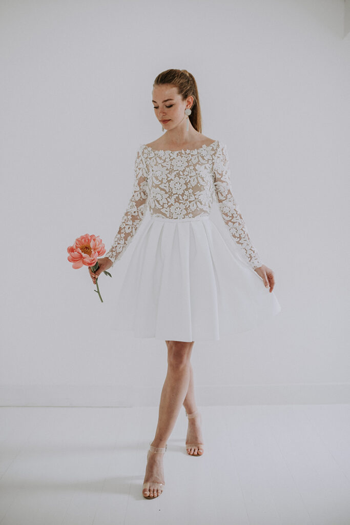 Robe de mariée courte
