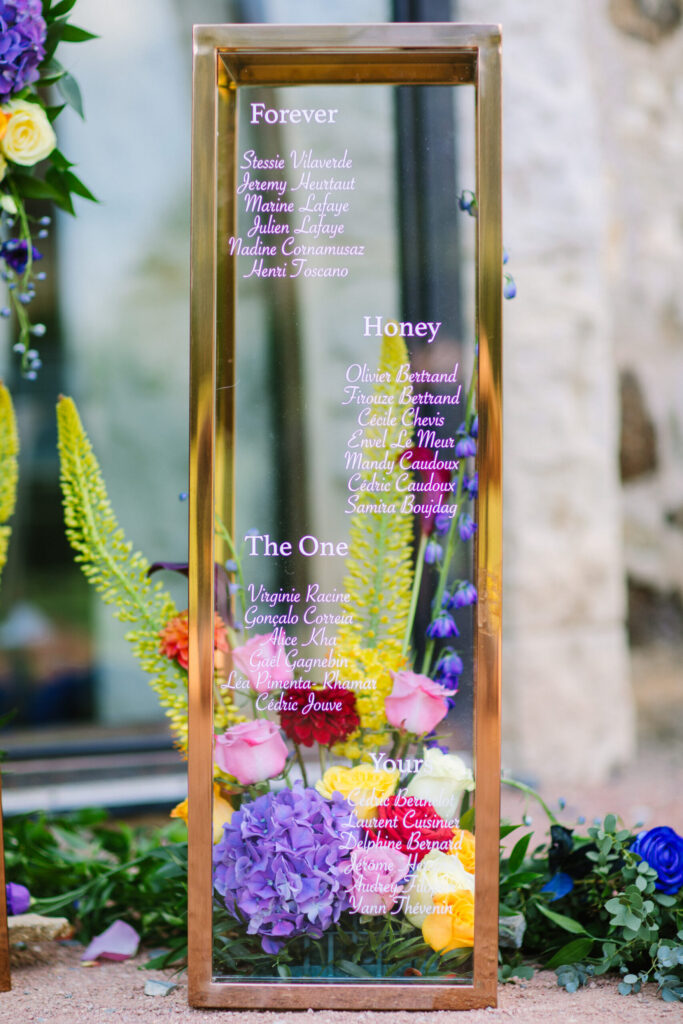 Plan de table de mariage