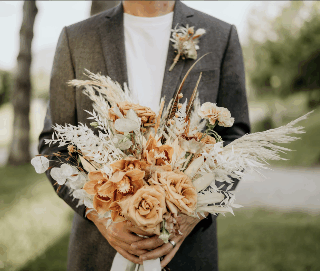 Costume coloré gris chiné