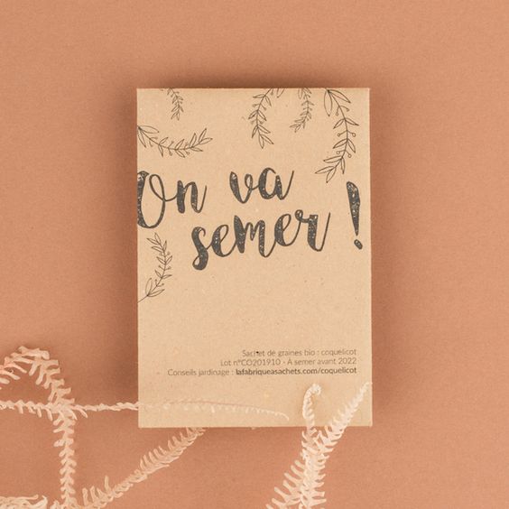 cadeau invité, graine à semer