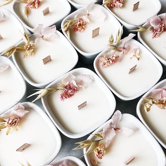 bougie, cadeau invité