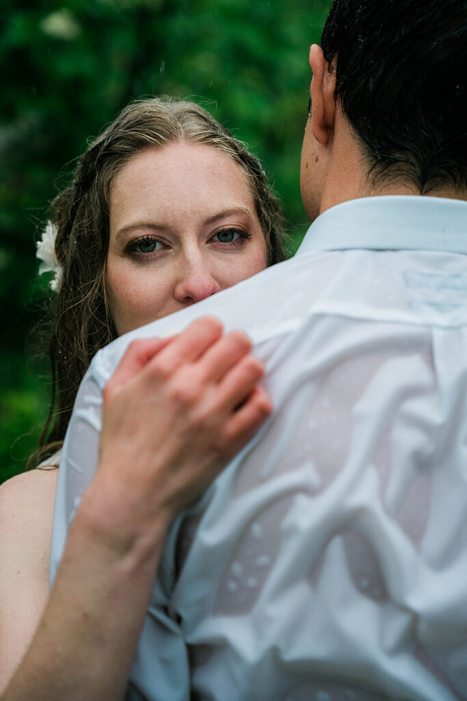 bride's look in her eyes