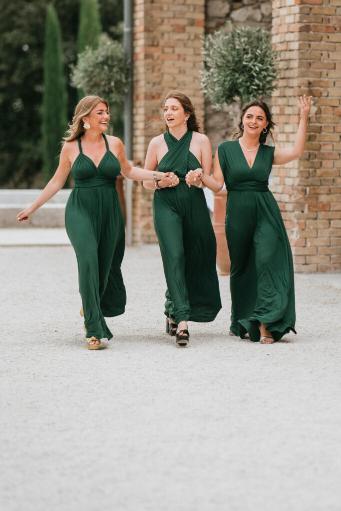 Demoiselle d'honneur, Vert, Témoins,