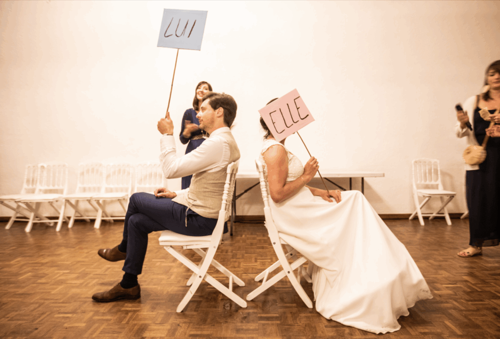 Elle ou lui, jeu, amusement, mariage, wedding, quizz, couple, animation