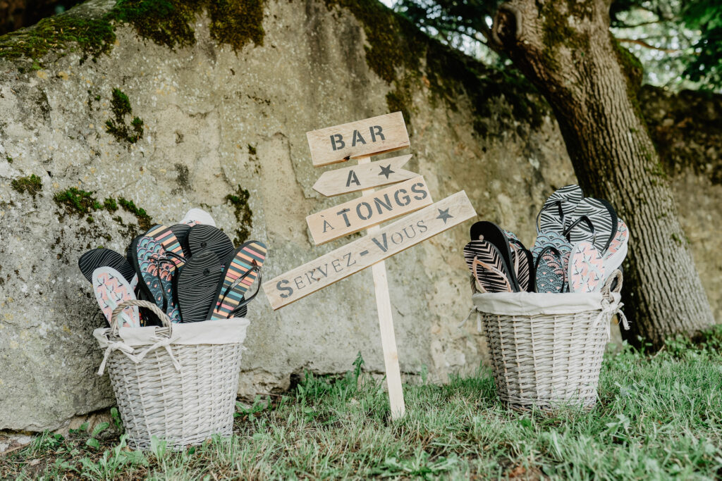 DIY, decoration, animation, bar a tongs, idées, mariage