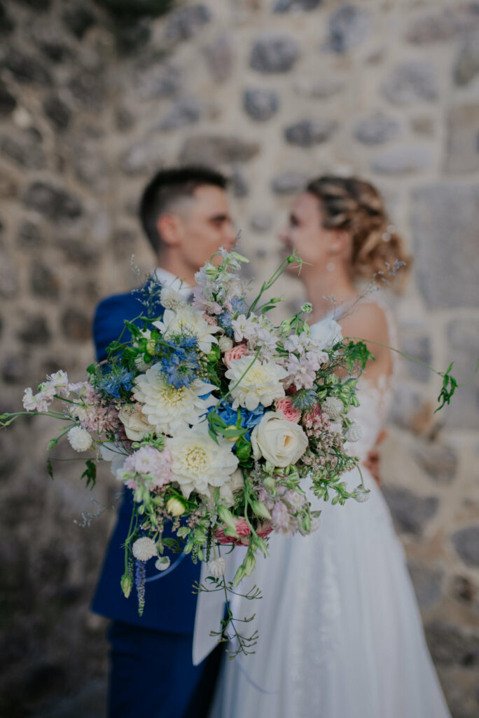 fleurs, bouquet, mariage, feuilage, fleurs blanches, couleur, fleurs sauvages