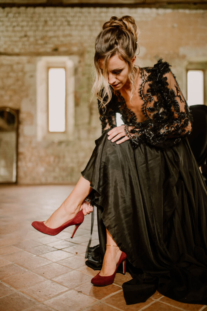 Robe noireRobe mariée Dentelle Mariage Couleur Originale