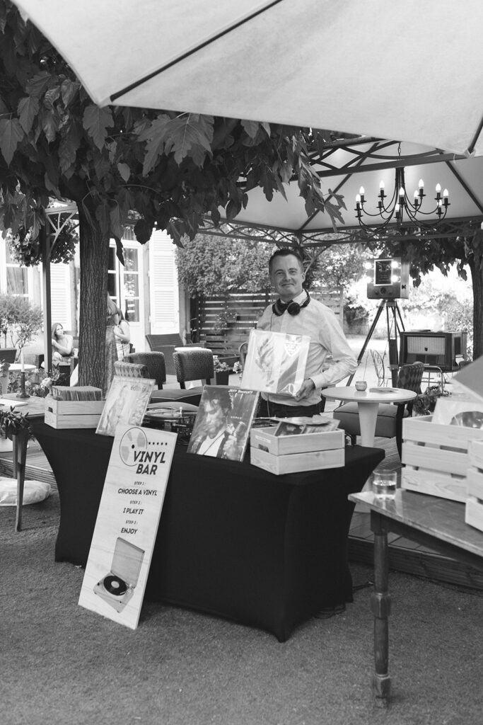 wedding planner, activité, vinyle, bar à vinyle, Suisse