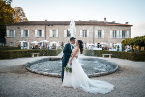 Photo couple, mariée, domaine, amour