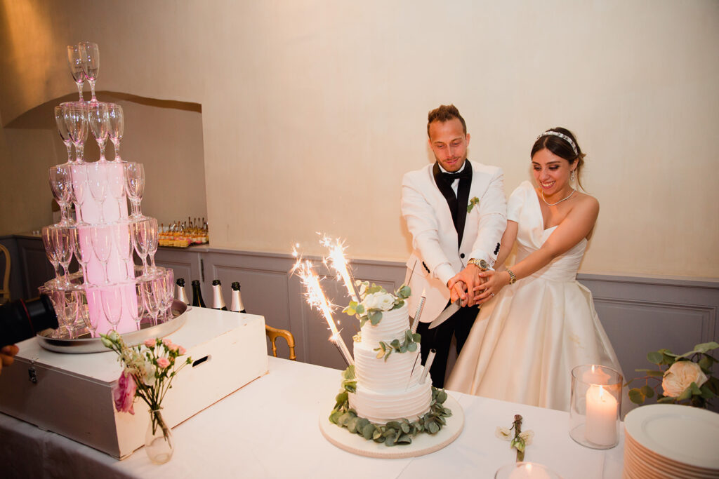 Découpe du Wedding cake