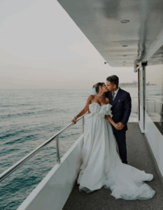 Mariage bateau mer