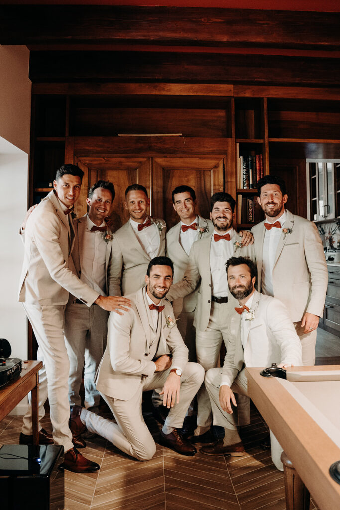 Préparatif team marié, dress code costume