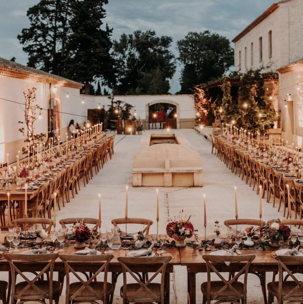 Décoration salle de réception, mariage à l'Italienne ! Des noces à la Dolce Vita !
