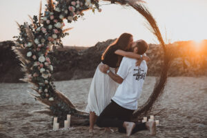 arche de mariage demande en mariage mariage plage