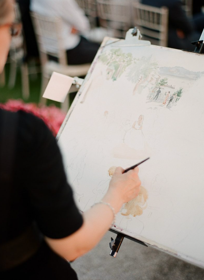 Live painting mariage Bordeaux, peinture mariage, artiste, wedding