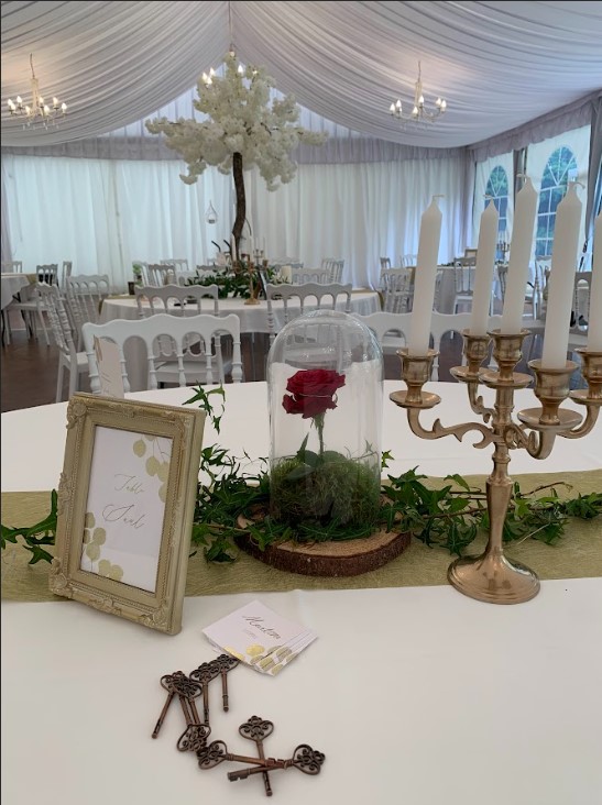 décoration de table : mariage au pays des merveilles