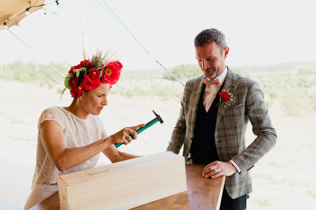 mariage, couple, voeux, capsule, capsule temporelle. Idées de rituels d'union pour votre cérémonie laïque