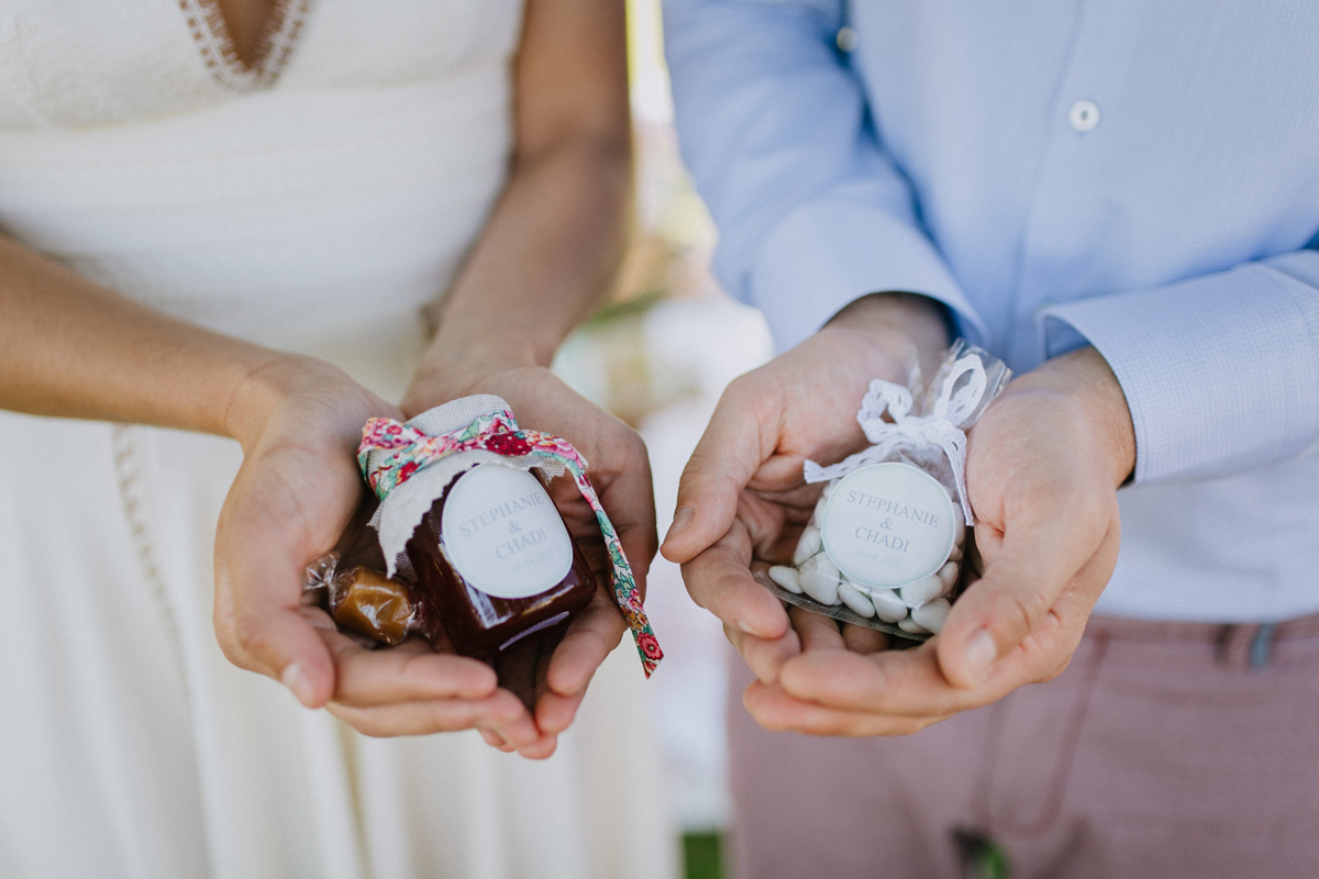 cadeaux invités, mariage, mariés, invités, confiture, dragés, personnalisé