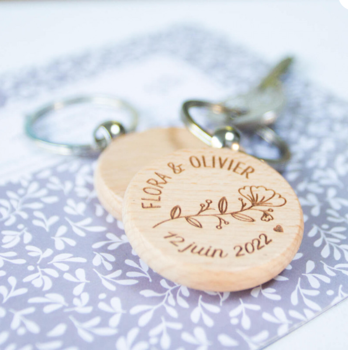 porte clés cadeaux mariages invités