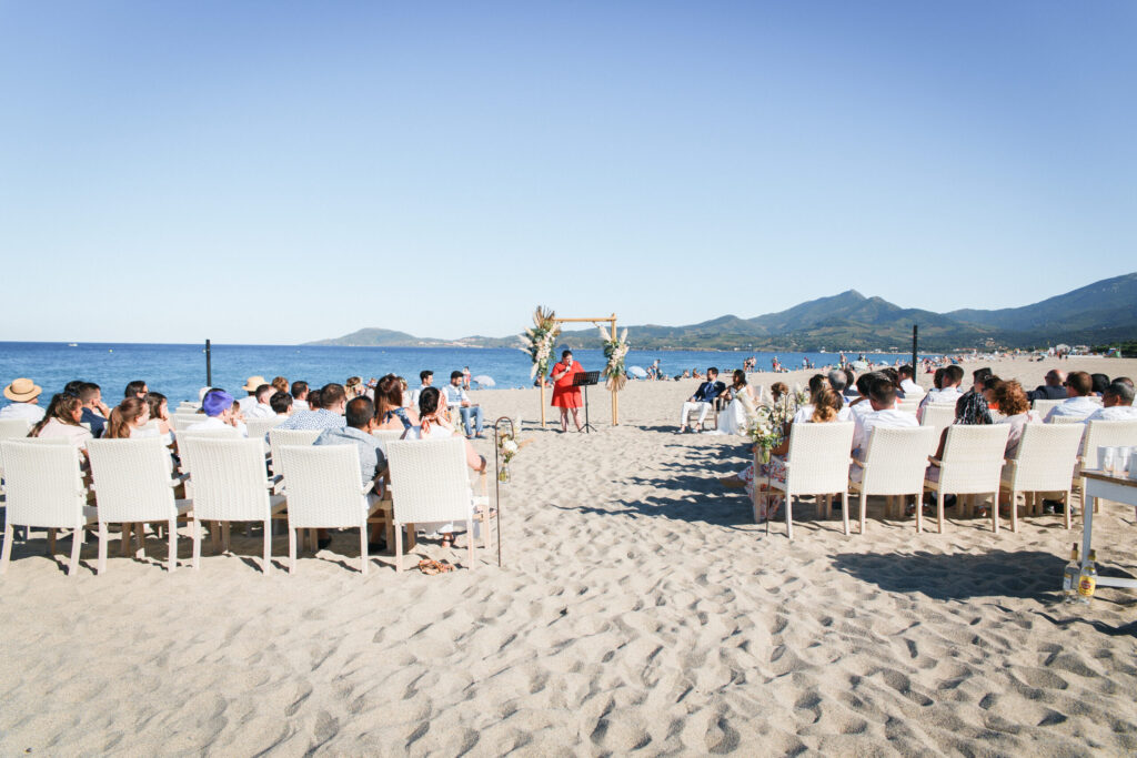 Décoration pour un mariage à la plage