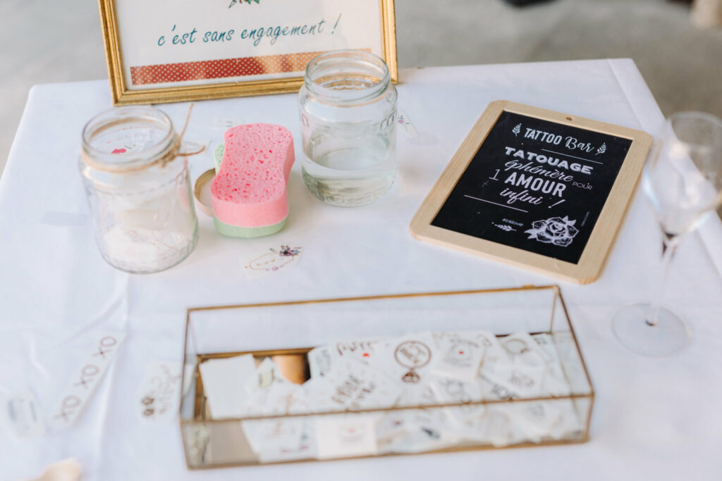 tatouage éphémère, tatouage, cadeaux invités, vin d'honneur, activités, cadeaux