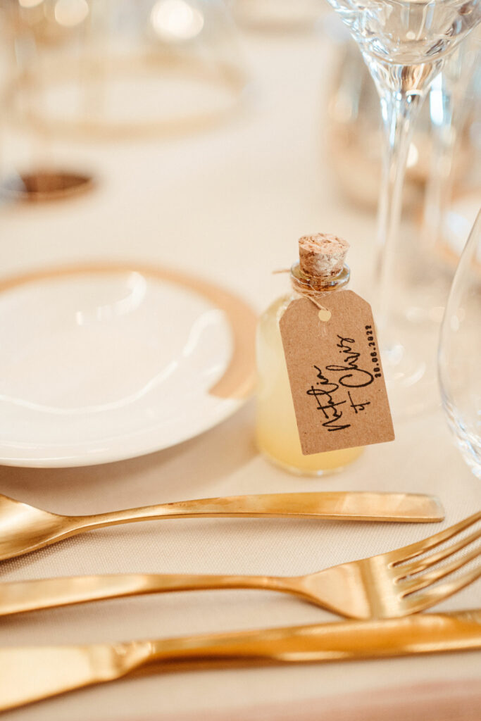 fioles, flacon, huile cadeau, mariage, invités