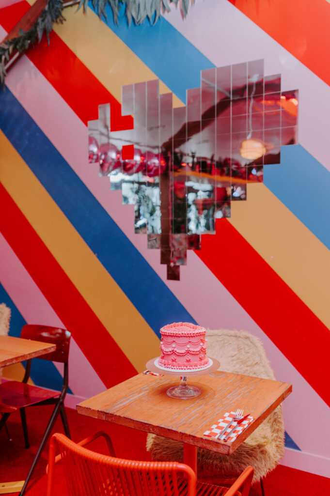 gâteau, wedding cake, gâteau de mariage, cœur, gâteau en cœur, miroir