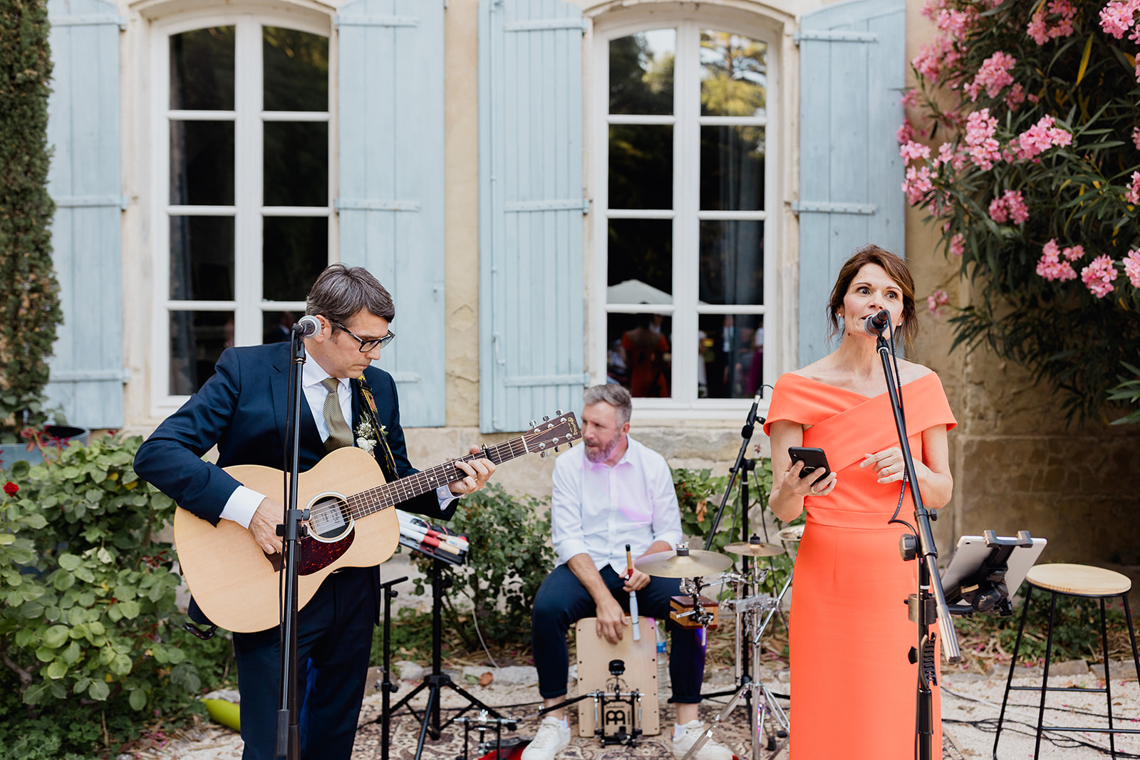 mariage, groupe de musique, animation, musique, chanteuse, guitare, tambour