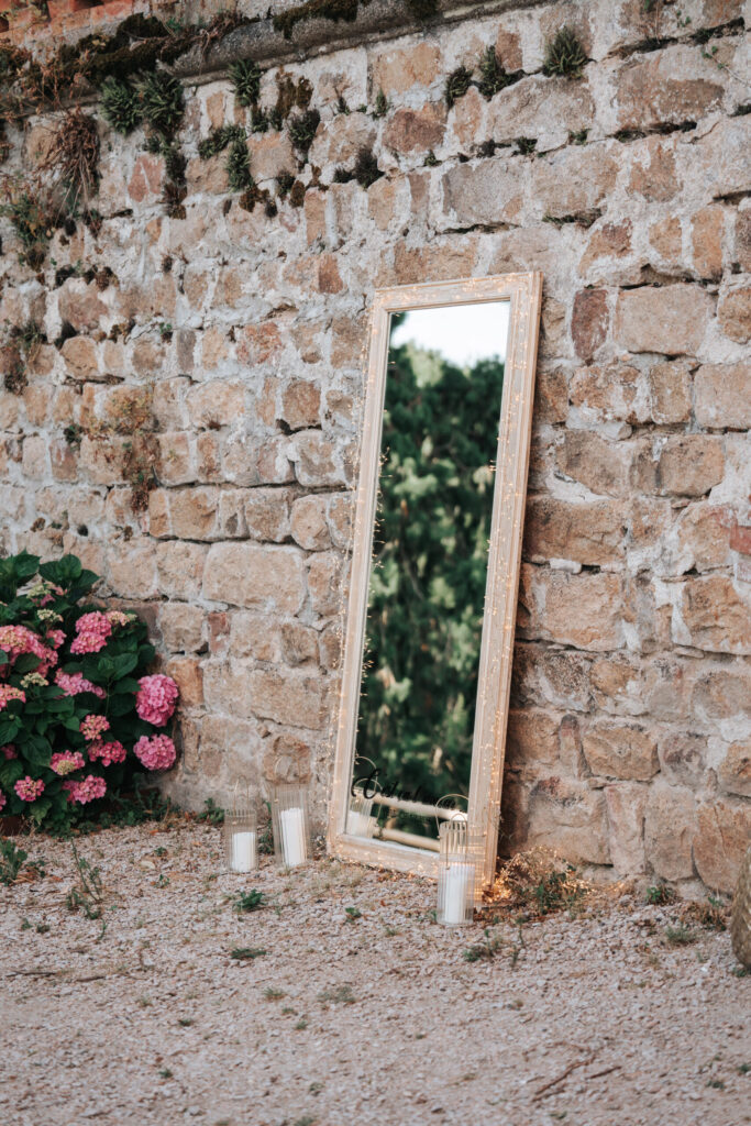 Selfie miroir, décoration de mariag