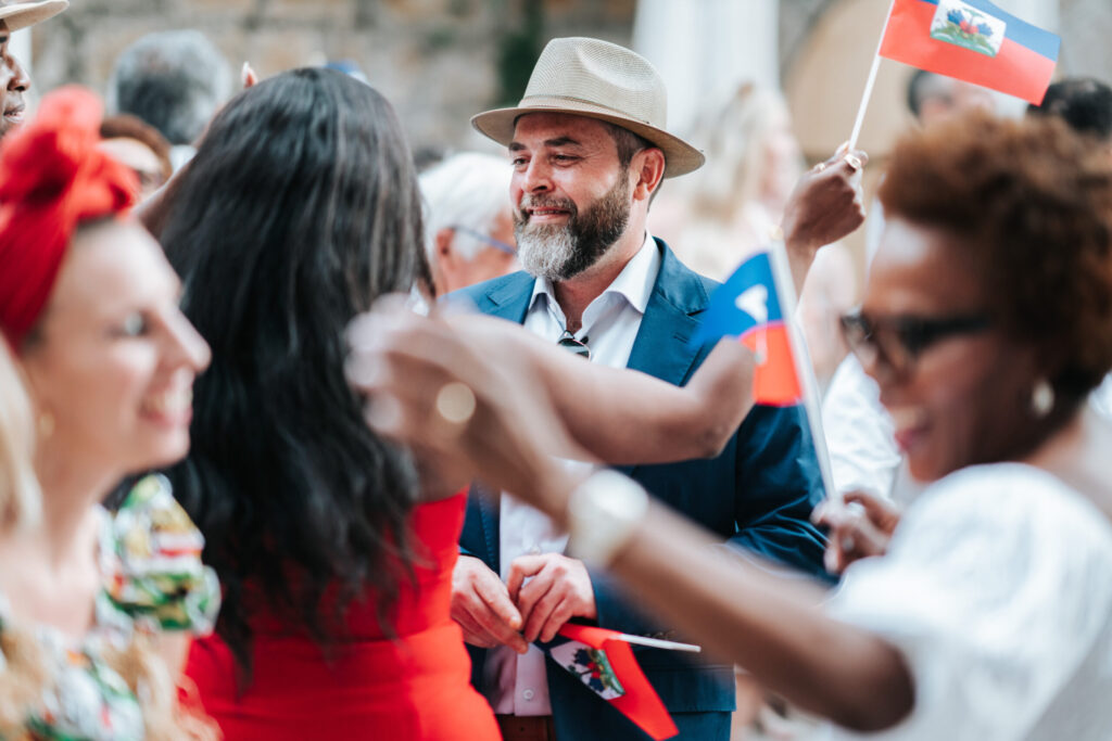welcome dinner, repas de bienvenue, white party, soirée blanche, apéritif dinatoire, repas debout
