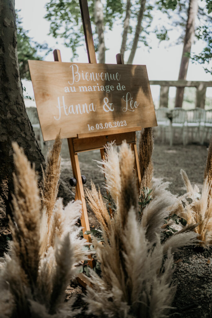 pampas, mariage dans un château,