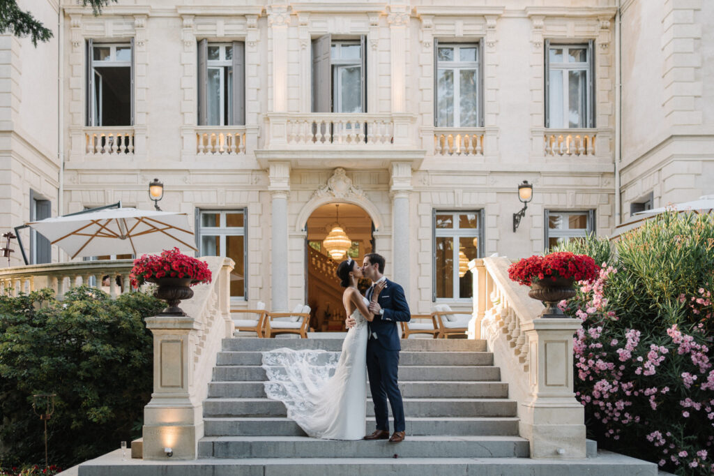château 3 fontaines, mariage haut de gammes, mariage mixte, robe de princesse, lieu de réception