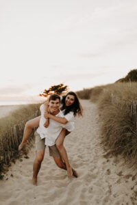 séance d'engagement des mariés