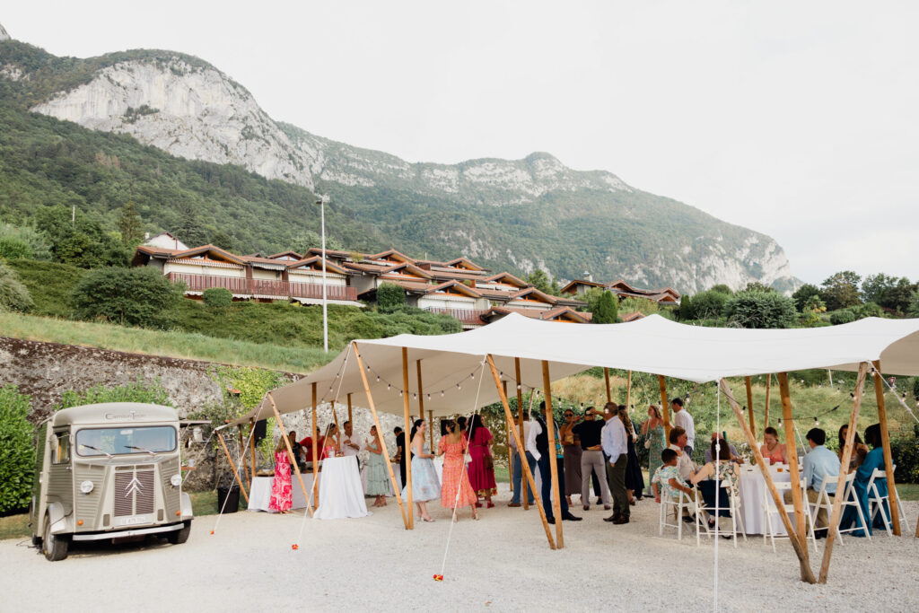 welcome dinner, food truck, tente nomade, tente de mariage