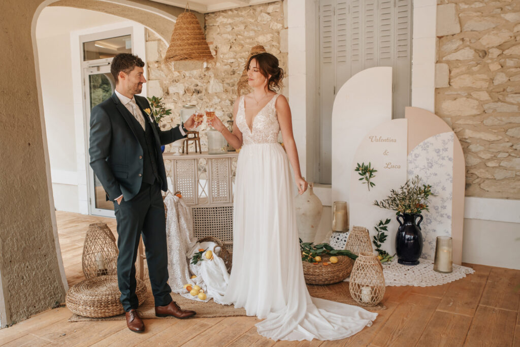 décoration mariage, panneau, panneau personnalisé, décoration Italie, entrée de la cérémonie, lieu de mariage